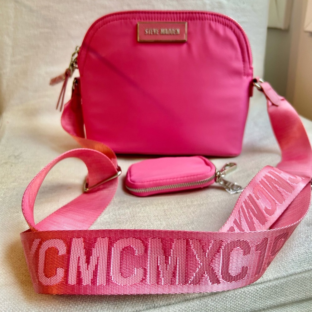 Super New Pink Steve Madden crossbody.